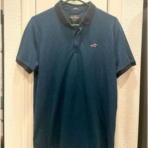 *Final Sale Hollister Epic Stretch men’s teal polo - SZ L